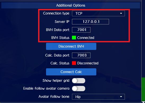 configure facerig for new camera